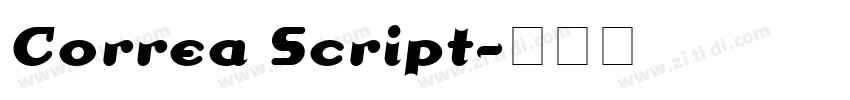 Correa Script字体转换